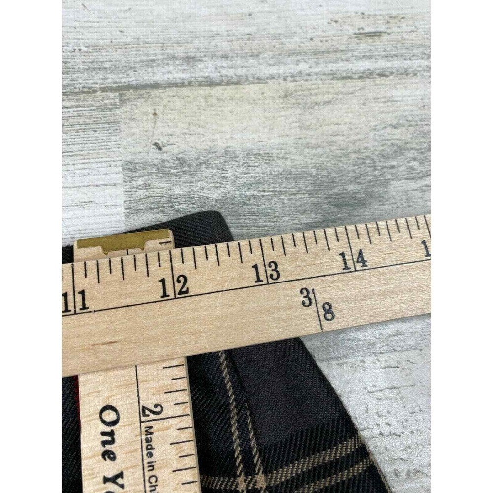 Casual Corner Annex Maxi Wrap Skirt Womens 6 Petite Red Plaid Vintage Holiday - Picture 12 of 12